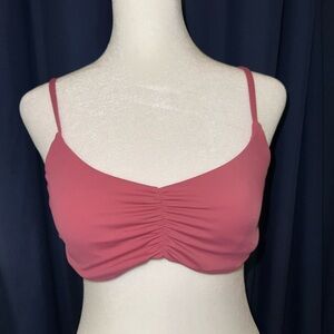 NWOT Andie Swim The Symi Top Bikini Top Flat Mulberry Pink Size Medium M